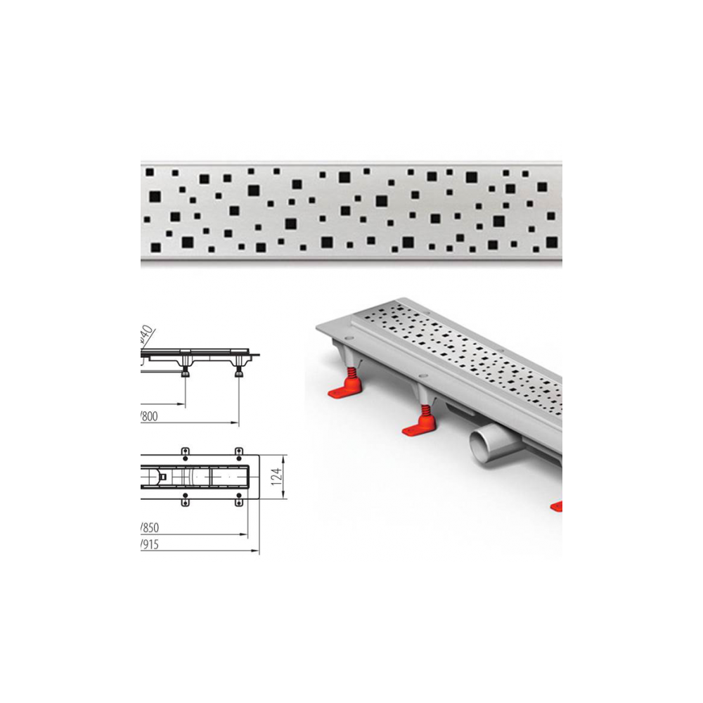 Mofém LINEAR  Zuhanyfolyóka  501-0004-02