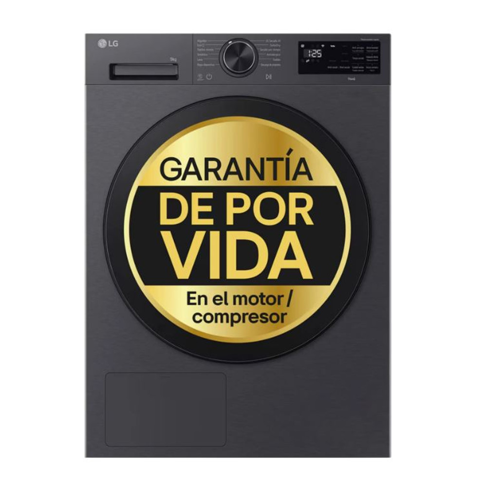 LG RHX5009TBB szabadonálló hőszivattyús szárítógép 9 kg
