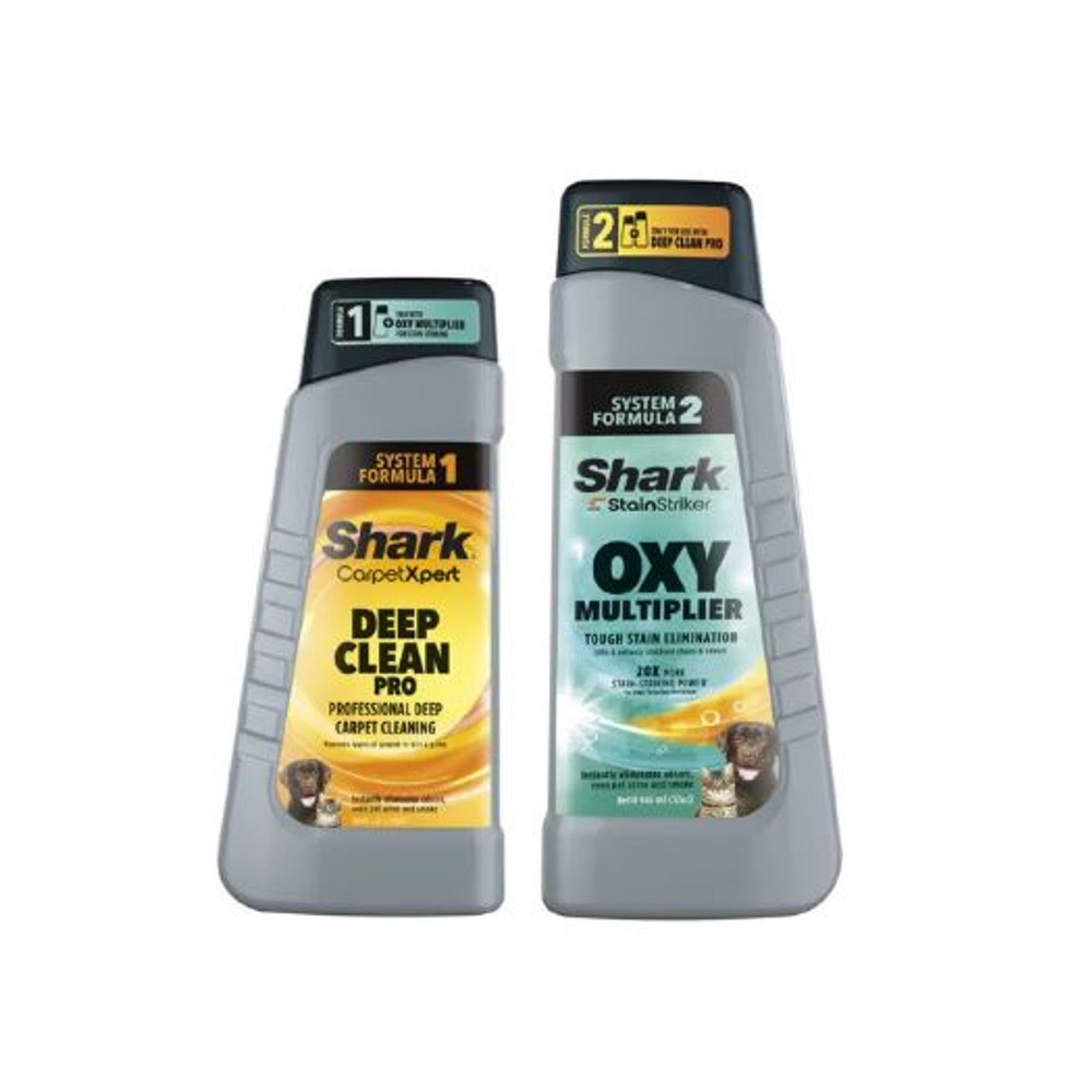 Shark StainStriker Tisztítószer-készlet; StainStriker Oxy Multiplier(946 ml) + CarpetXpert Deep Clean Pro(473 ml)