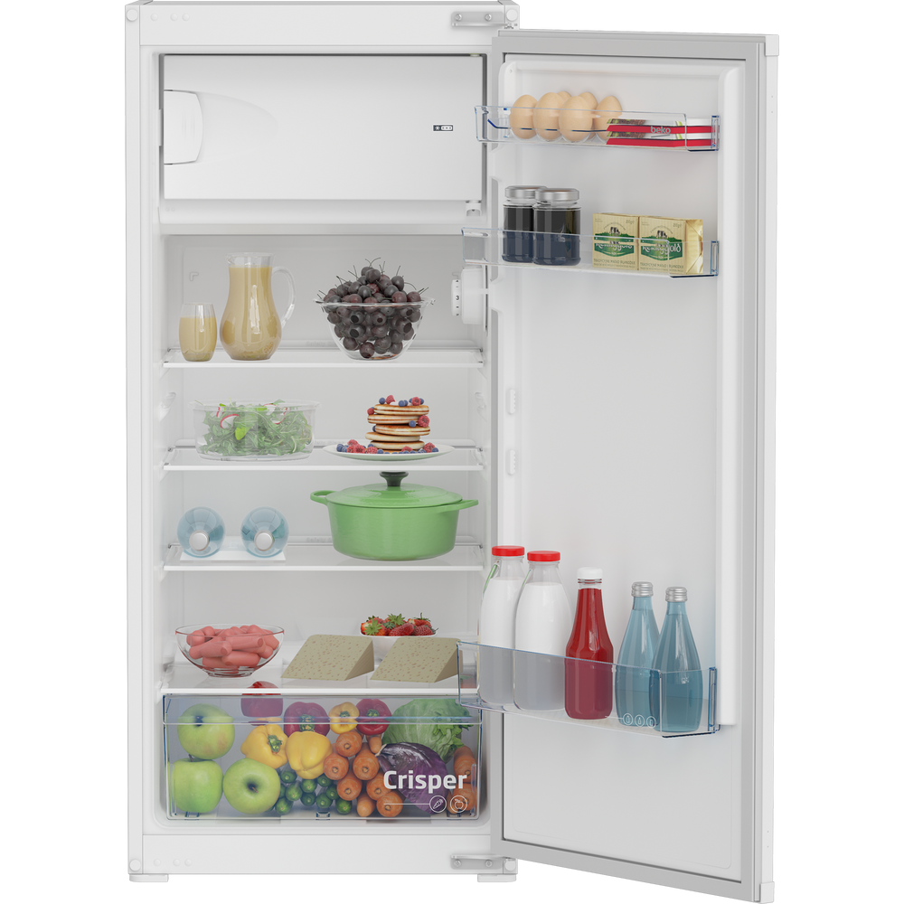 Beko BSSA-210K4SN beépíthető egyajtós hűtőszekrény fagyasztóval