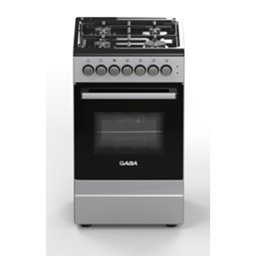 Gaba GOS-C5060GB zürke-fekete, szabadonálló, Kombinált tűzhely
