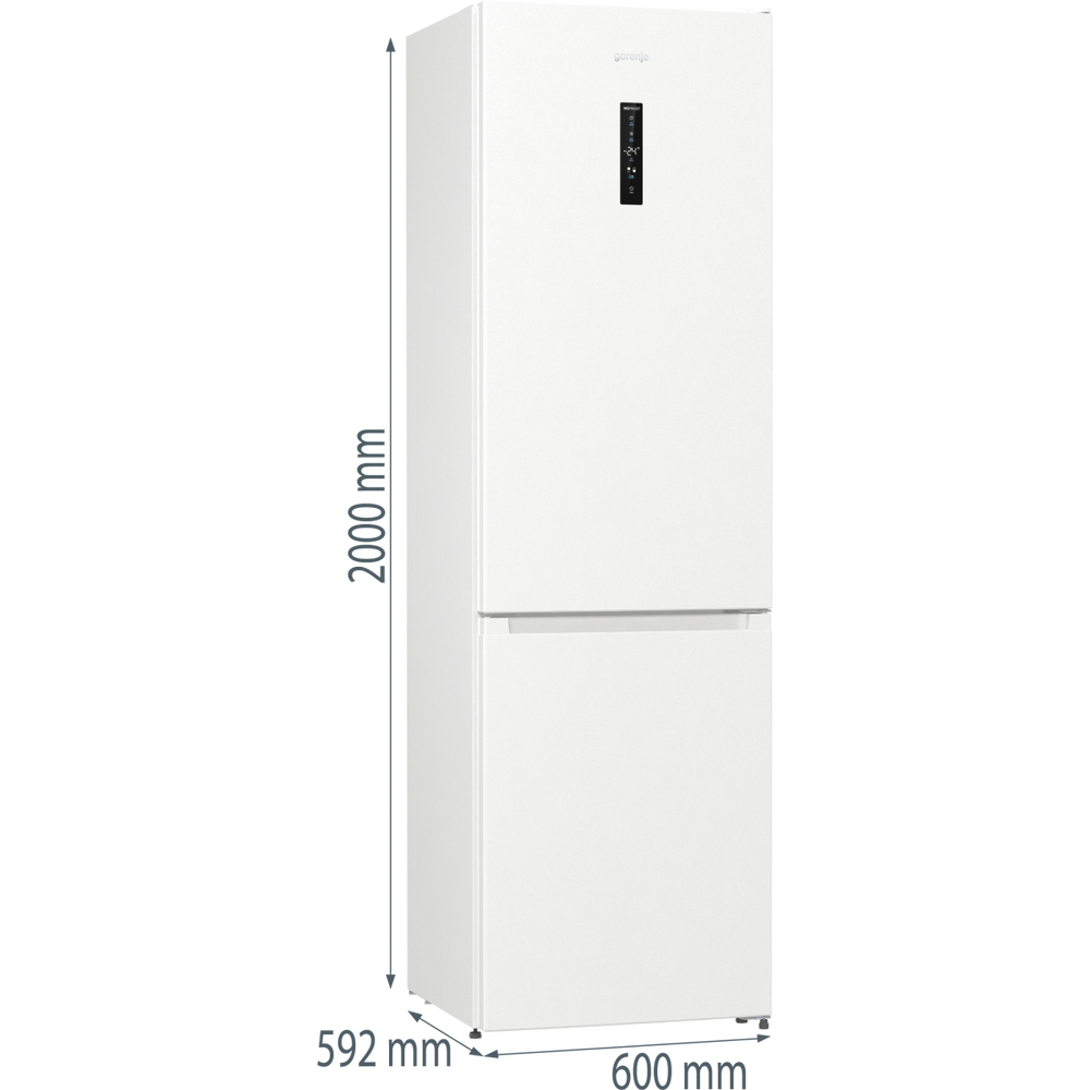 Gorenje NRK620DA2W4 Alulfagyasztós hűtőszekrény