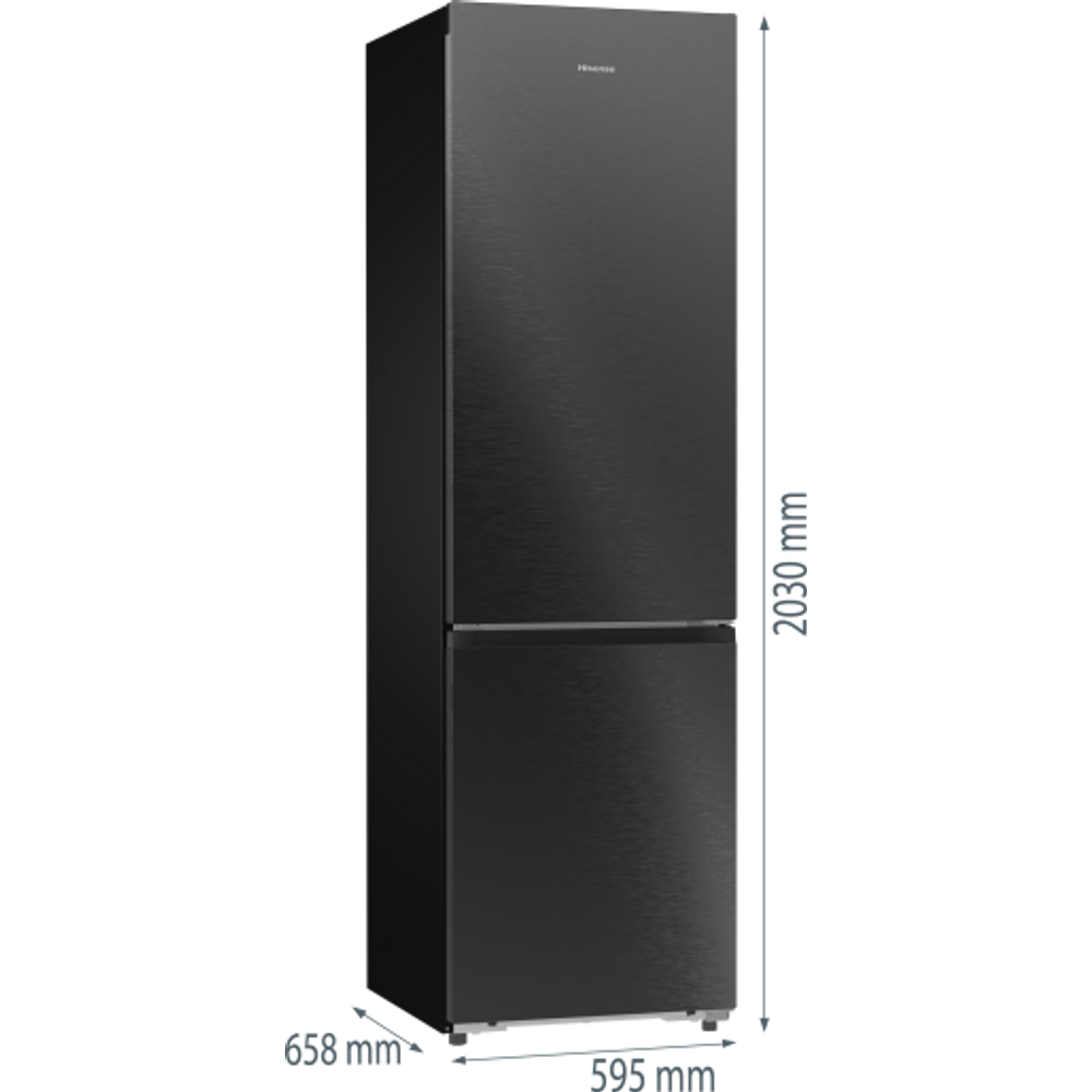 Hisense RB5P410SBFC alulfagyasztós kombi hűtő