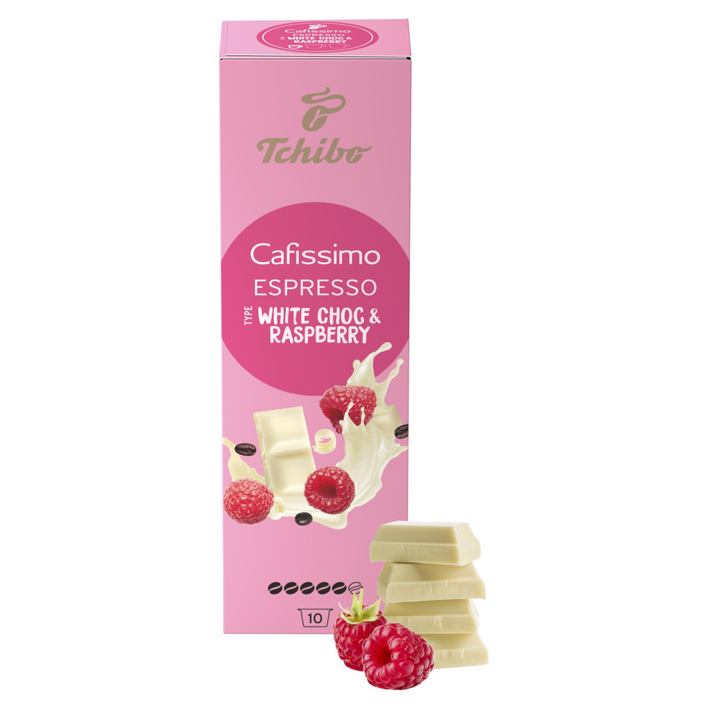 TCHIBO Cafissimo Espresso Raspberry White Choc kapszula