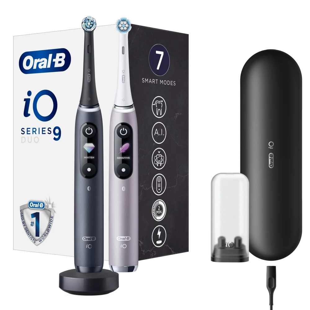 Oral-B iO9 DuoPack elektromos fogkefe Black + Rose
