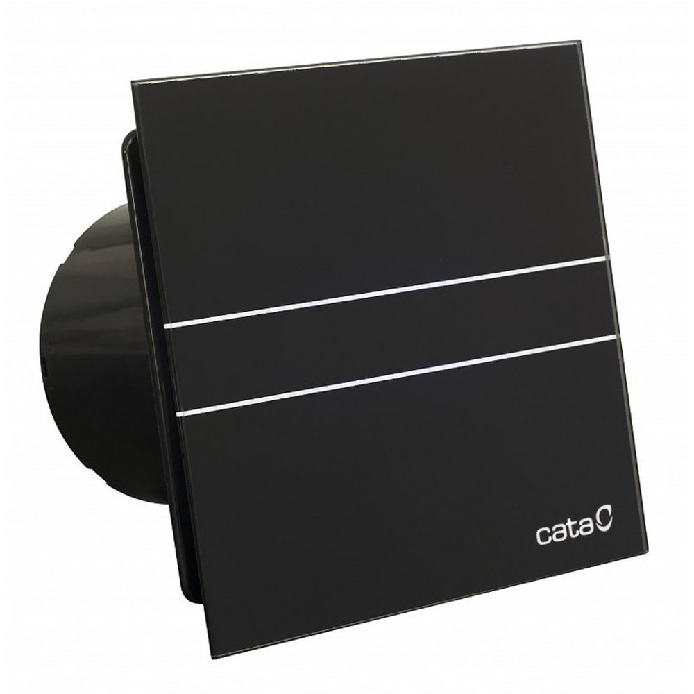 Cata E-100GT BK ventilátor üveg előlappal, utószellőztető funkcióval, fekete