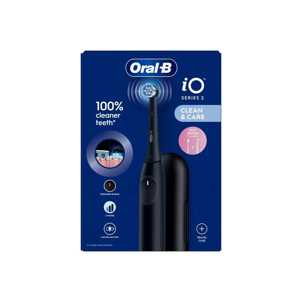 Oral-B iO2 elektromos fogkefe, Night Black, éjfekete