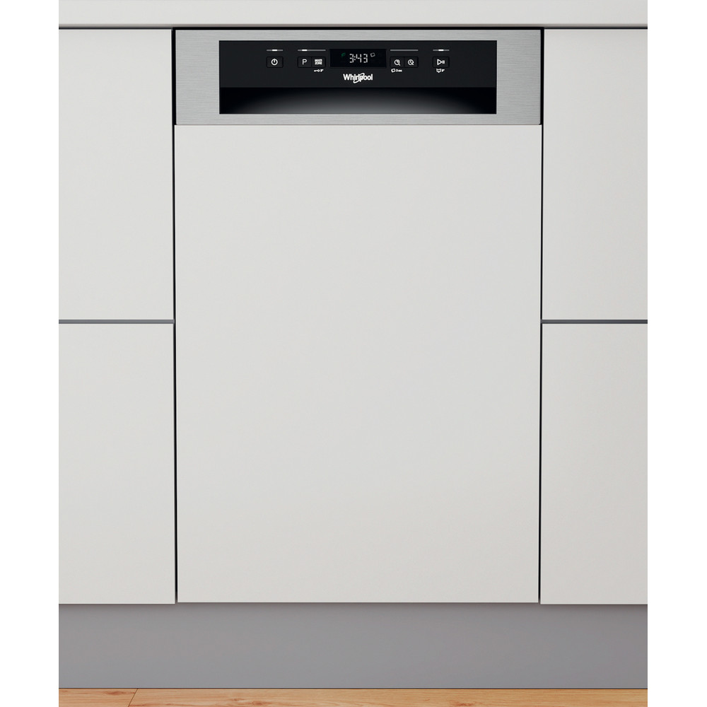 Whirlpool WSBC 3M27 X beépíthető kezelőpaneles mosogatógép 10 terítékes