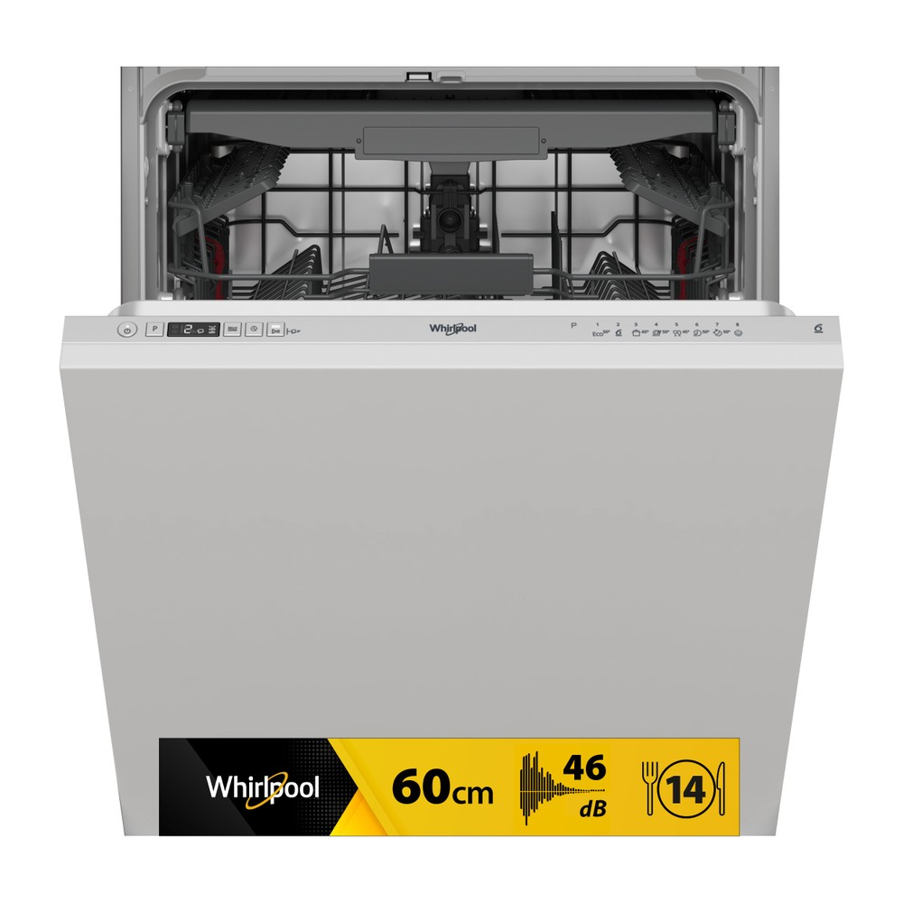 Whirlpool WIC 3C26 F beépíthető mosogatógép 14 terítékes