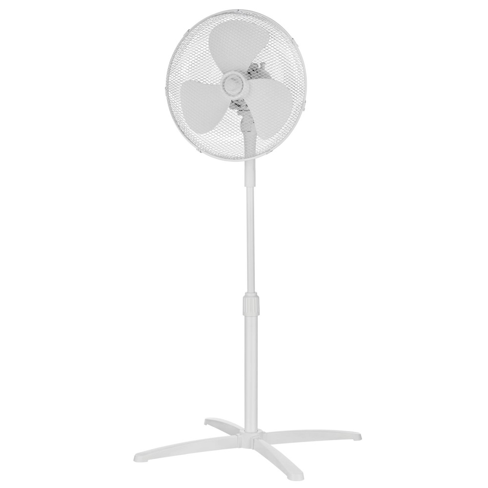 MIDEA FS40-21M álló ventilátor, 40 cm-es lapátátmérő, állítható magasság, 3 fokozat, 40W, fehér