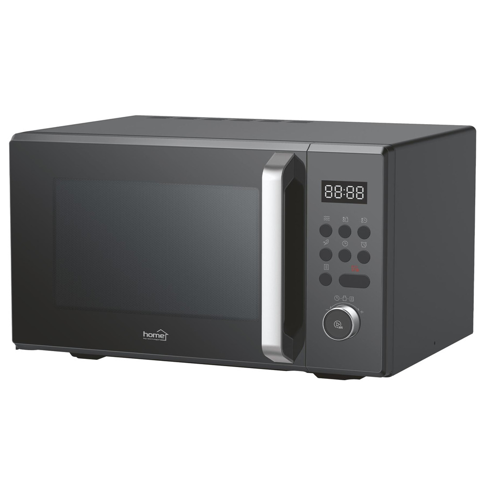 Home HGMH32D mikrohullámú sütő, 1000 W, 32 l kapacitás, 95 p időzítő, 5 teljesítményszint, 8 automata program, gyerekzár,