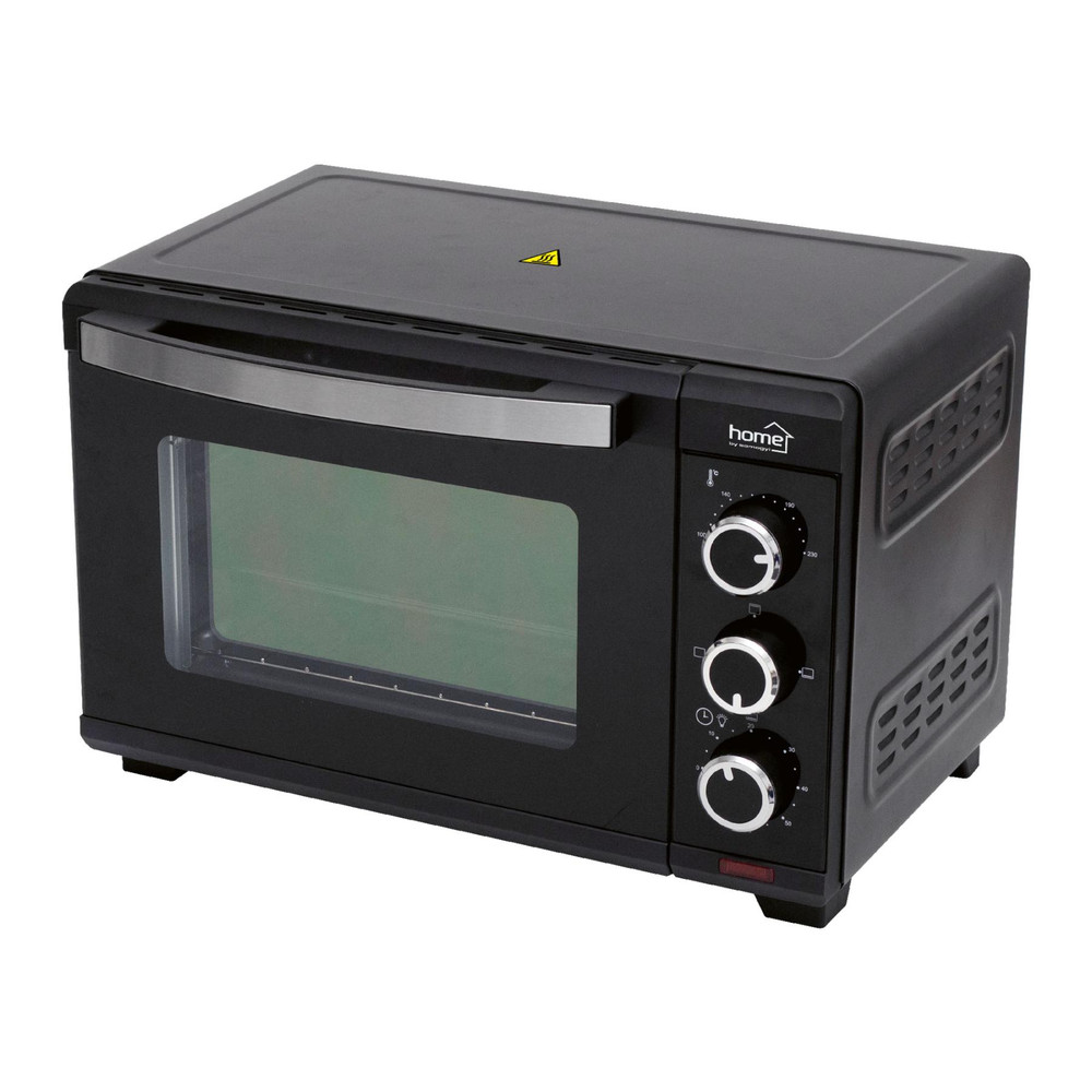 HOME HGMS19 mini sütő, 1280 W, max. 230 °C, 19 literes, időzítő, hőszigetelt burkolat, üveg ajtó