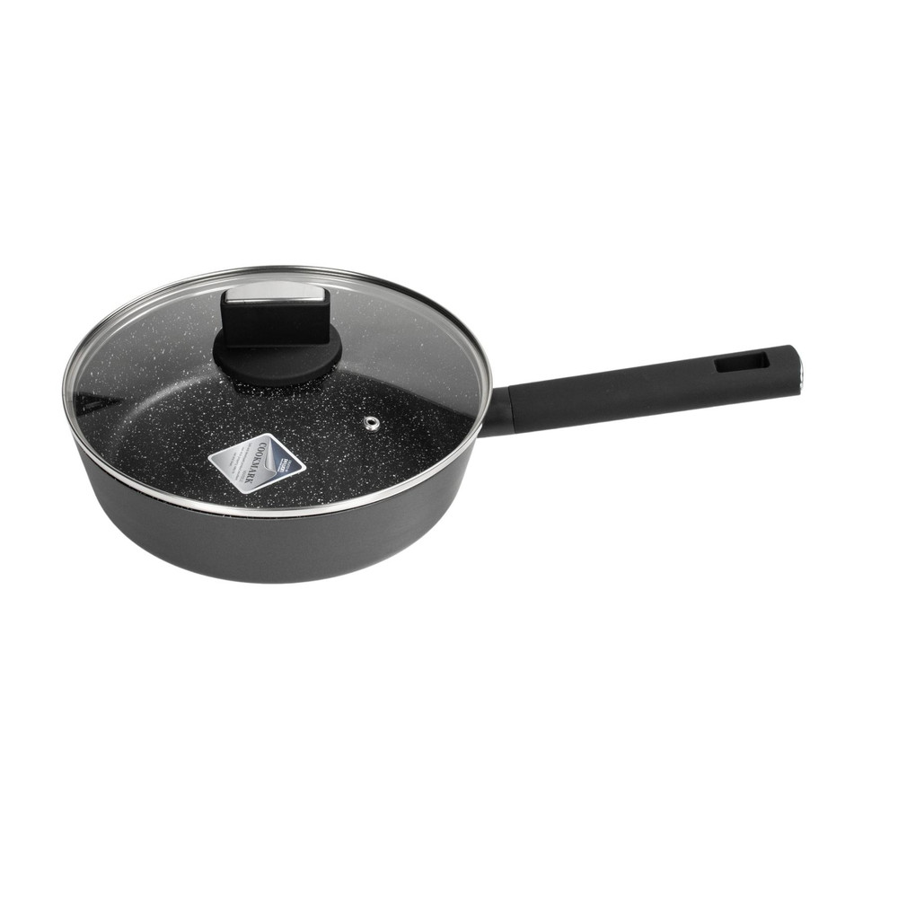 Zilan ZLN0874 Spotty Chef magasfalú serpenyő fedővel, 24 cm, 2,4 literes, tapadásmentes bevonat