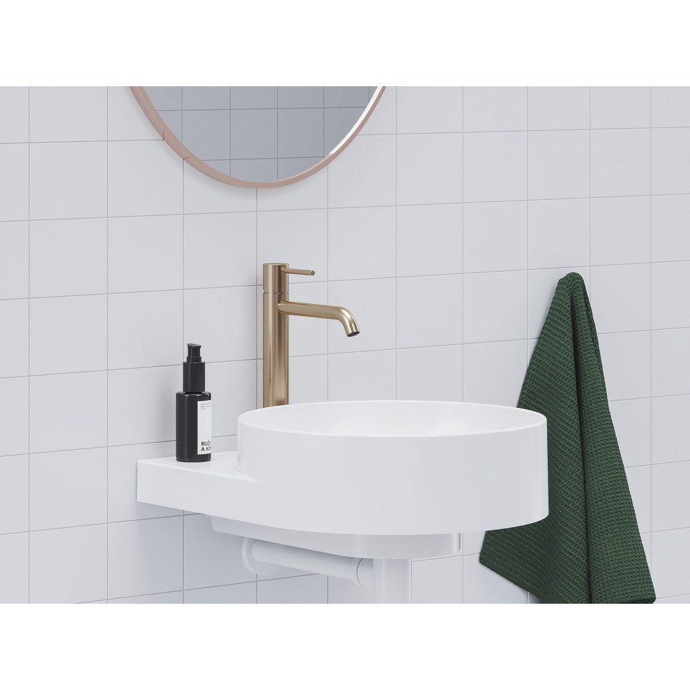 RAVAK X070393 Espirit álló mosdócsaptelep 250 mm leeresztő nélkül ES 014.60RGB, rose gold
