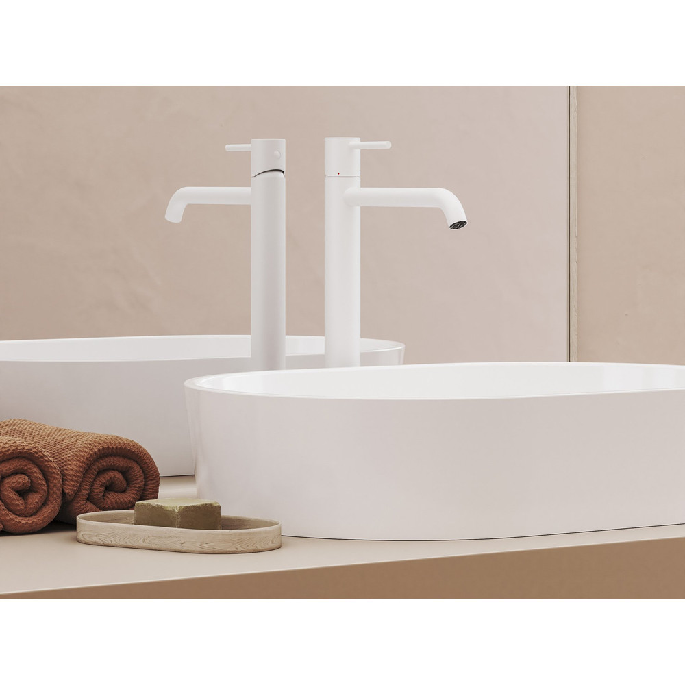 RAVAK X070237 Espirit álló mosdócsaptelep 340 mm leeresztő nélkül ES 015.10WV, White Velvet