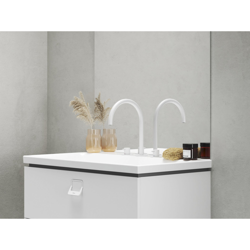 RAVAK X070238 Espirit álló mosdócsaptelep, 3 furatos 270 mm leeresztő nélkül ES 018.10WV, White Velvet
