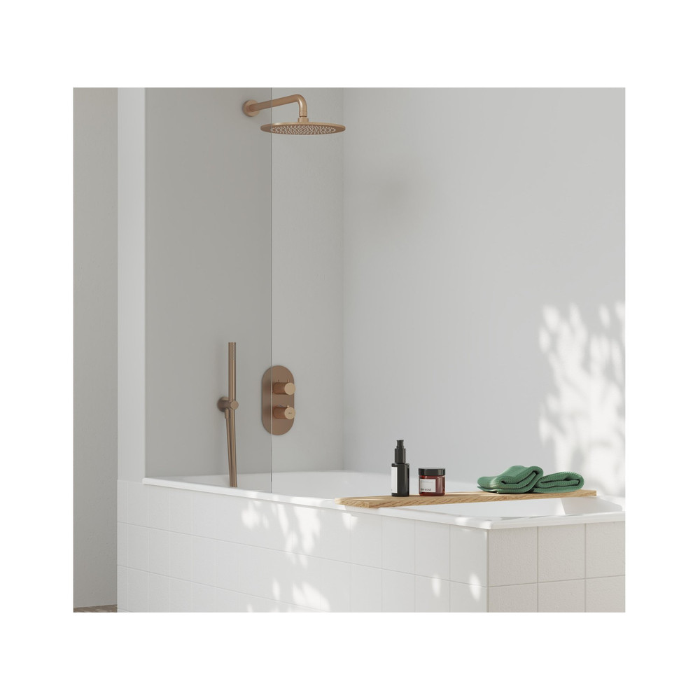 RAVAK X070363 Espirit termosztátos falba süllyesztett csaptelep, háromutas, belső egység nélkül ES 067.60RGB.O3.RB07C, rose gold