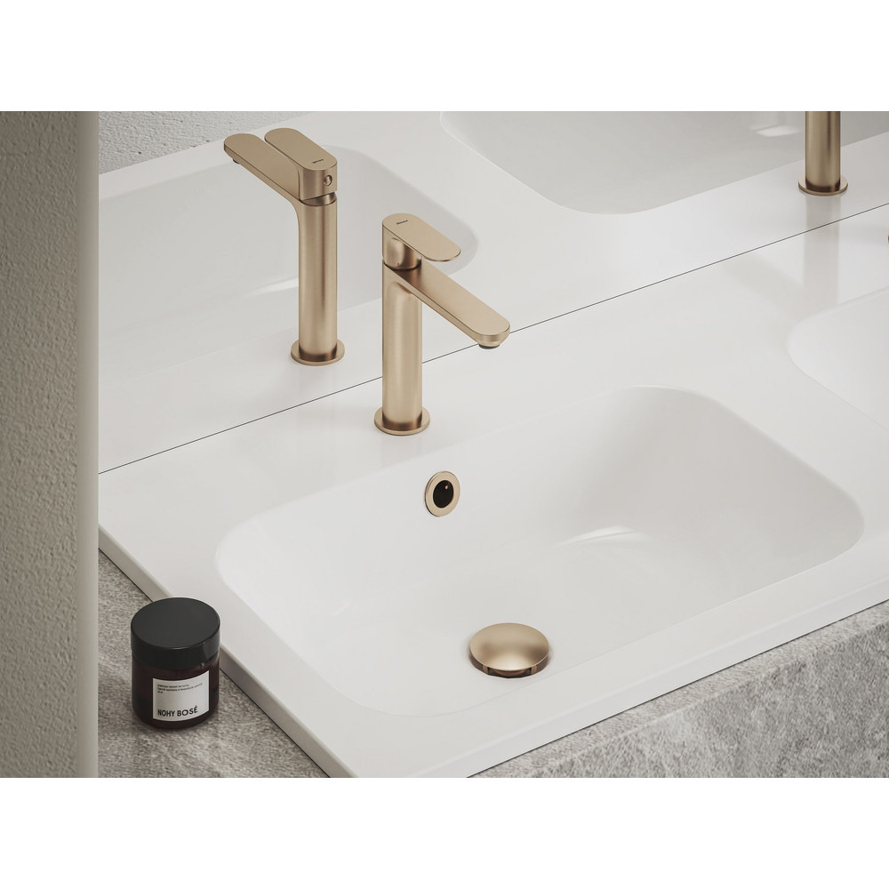 RAVAK X070413 Eleganta álló mosdócsaptelep BeCool 174 mm leeresztő nélkül EL 012.61RGB, rose gold