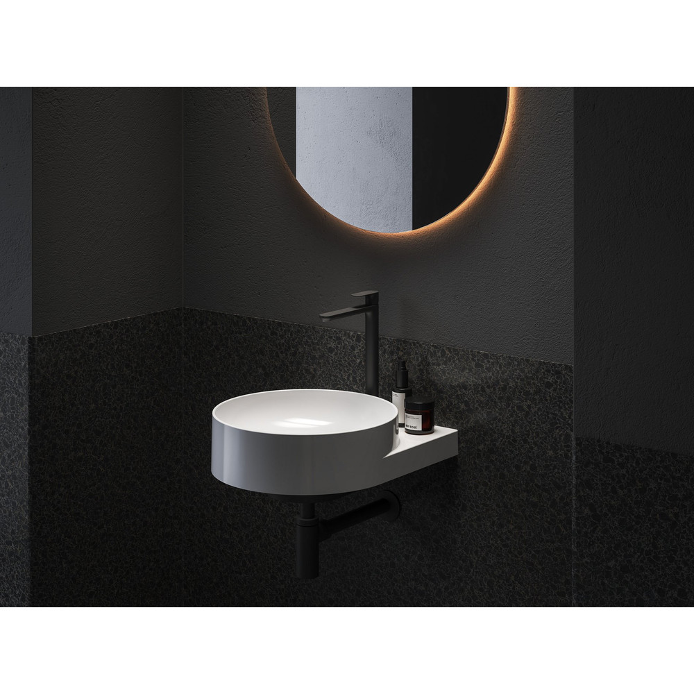 RAVAK X070421 Eleganta álló mosdócsaptelep BeCool 335 mm leeresztő nélkül EL 015.21BLM, matt fekete