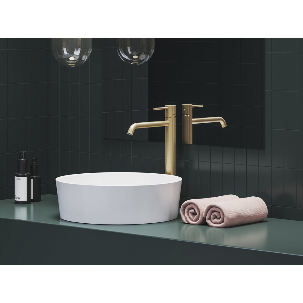 RAVAK X070598 Espirit álló mosdócsaptelep 340 mm leeresztő nélkül ES 015.60GLB, gold