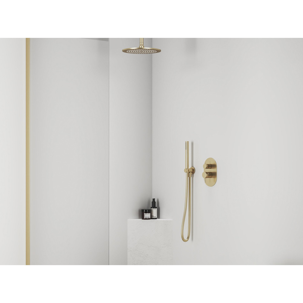 RAVAK X070612 Espirit falba süllyesztett csaptelep, kétutas, belső egység nélkül ES 065.60GLB.O2.RB07E, gold