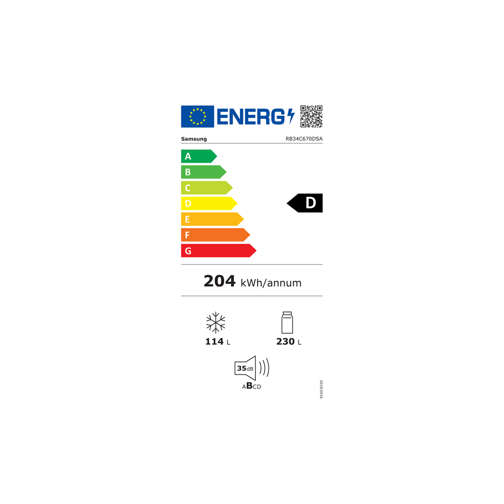Samsung RB34C670DSA/EF alulfagyasztós hűtőszekrény