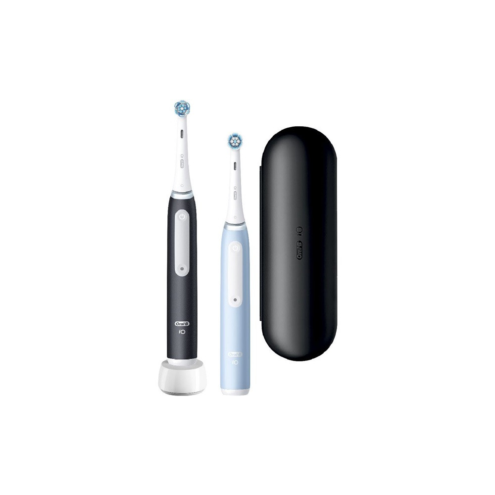 Oral-B iO series 3 Matt Black/Ice Blue Duo elektromos fogkefe