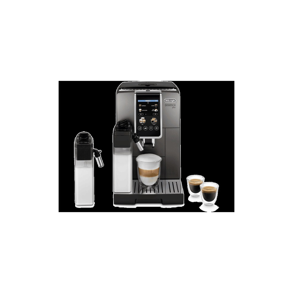 DeLonghi ECAM380.95.TB fekete tejhabosítóval automata kávéfőző