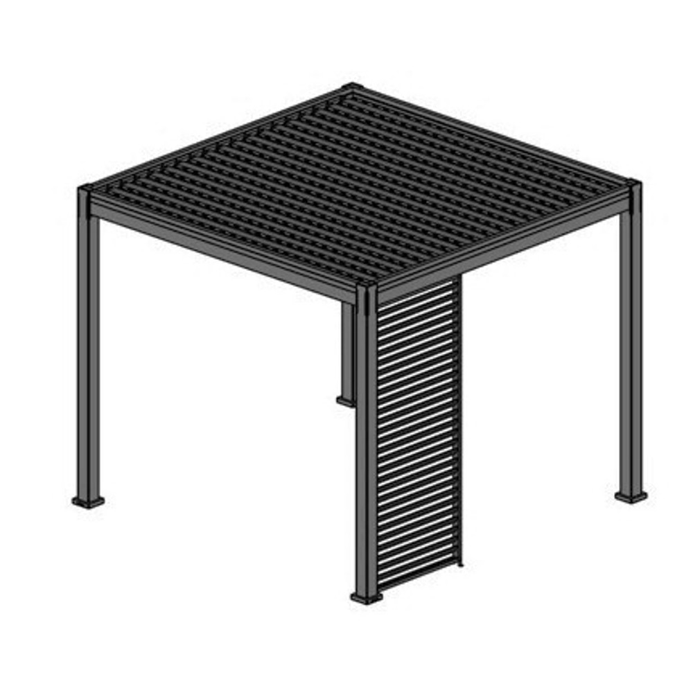 Rojaplast bioklimatikus pergolához vízszintes árnyékpanel (kiegészítő) - 1 M