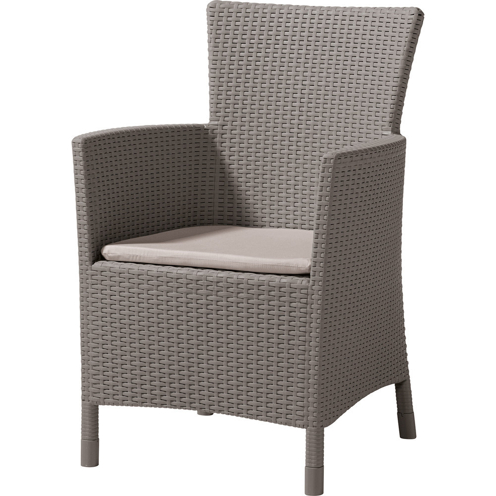Keter Iowa/Montana polyrattan kerti fotel - cappuccino