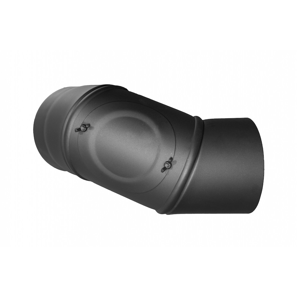 Füstcső forgatható könyök 150mm (1,5mm)