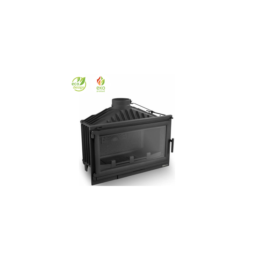 Nordflam Bergamo Beépíthető kandallóbetét 90cm-es, 16kW-os