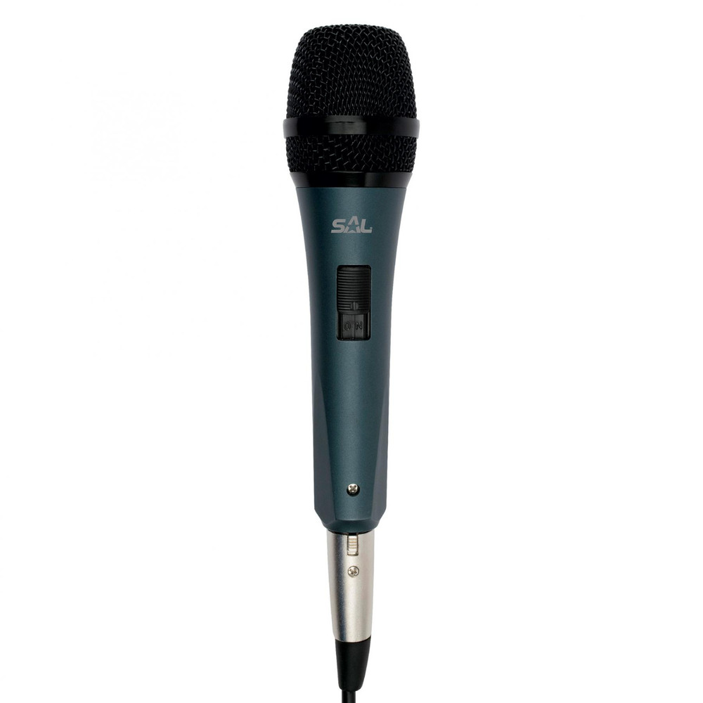 SAL M 8 Kézi mikrofon, fém, s.kék, XLR-6,3mm