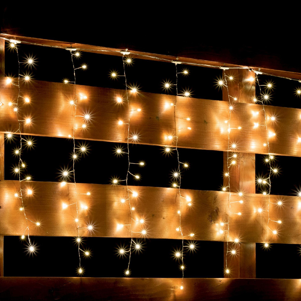 HOME by Somogyi MLF 300/WW Micro LED-es cluster fényfüggöny, melegfehér, 8pr.