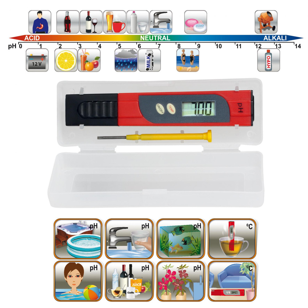 HOME PHT 01 pH teszter és hőmérő