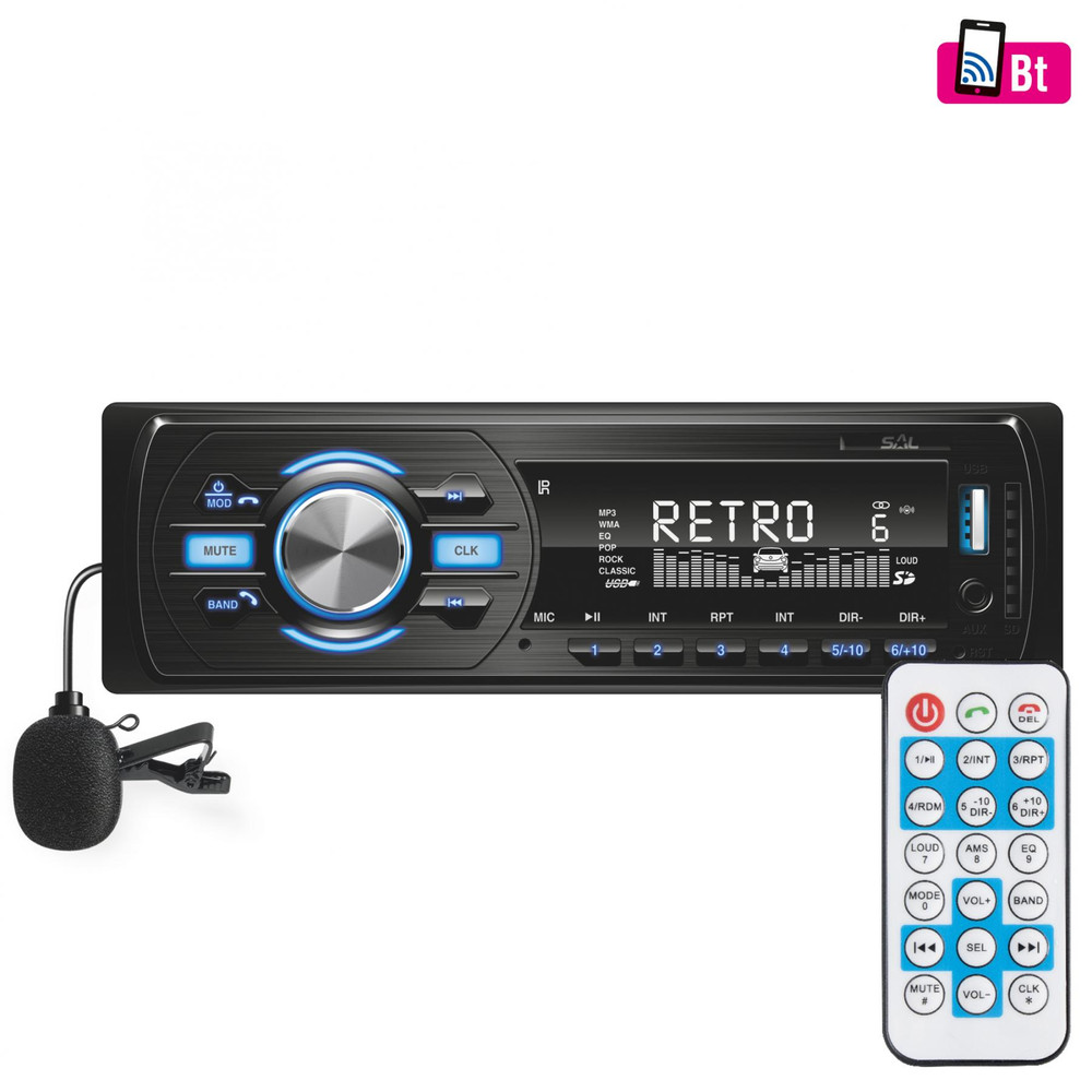 SAL VB 4000 Fejegység; BT-FM RDS-USB-SD-AUX