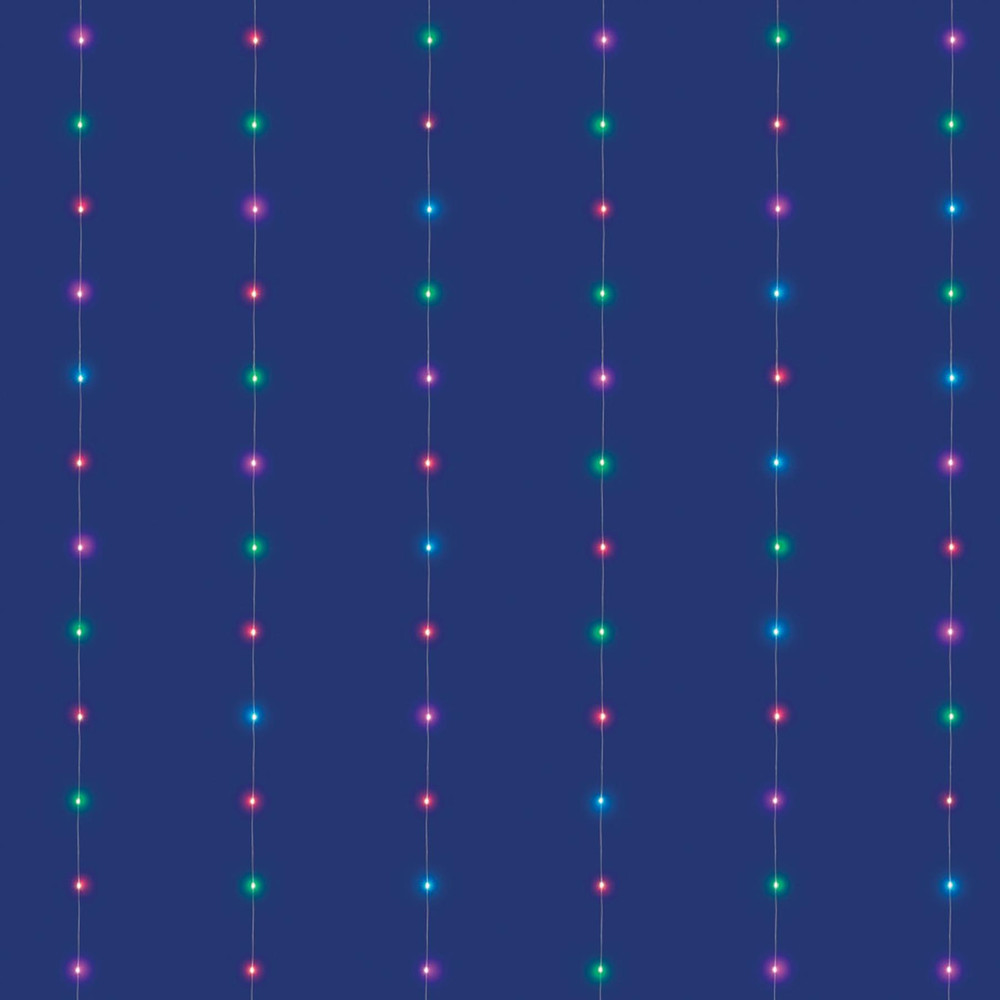HOME by Somogyi LEDS120CV-2 iSparkle microLED-es fényfüggöny, SMART, RGB, 120 LED, IP44