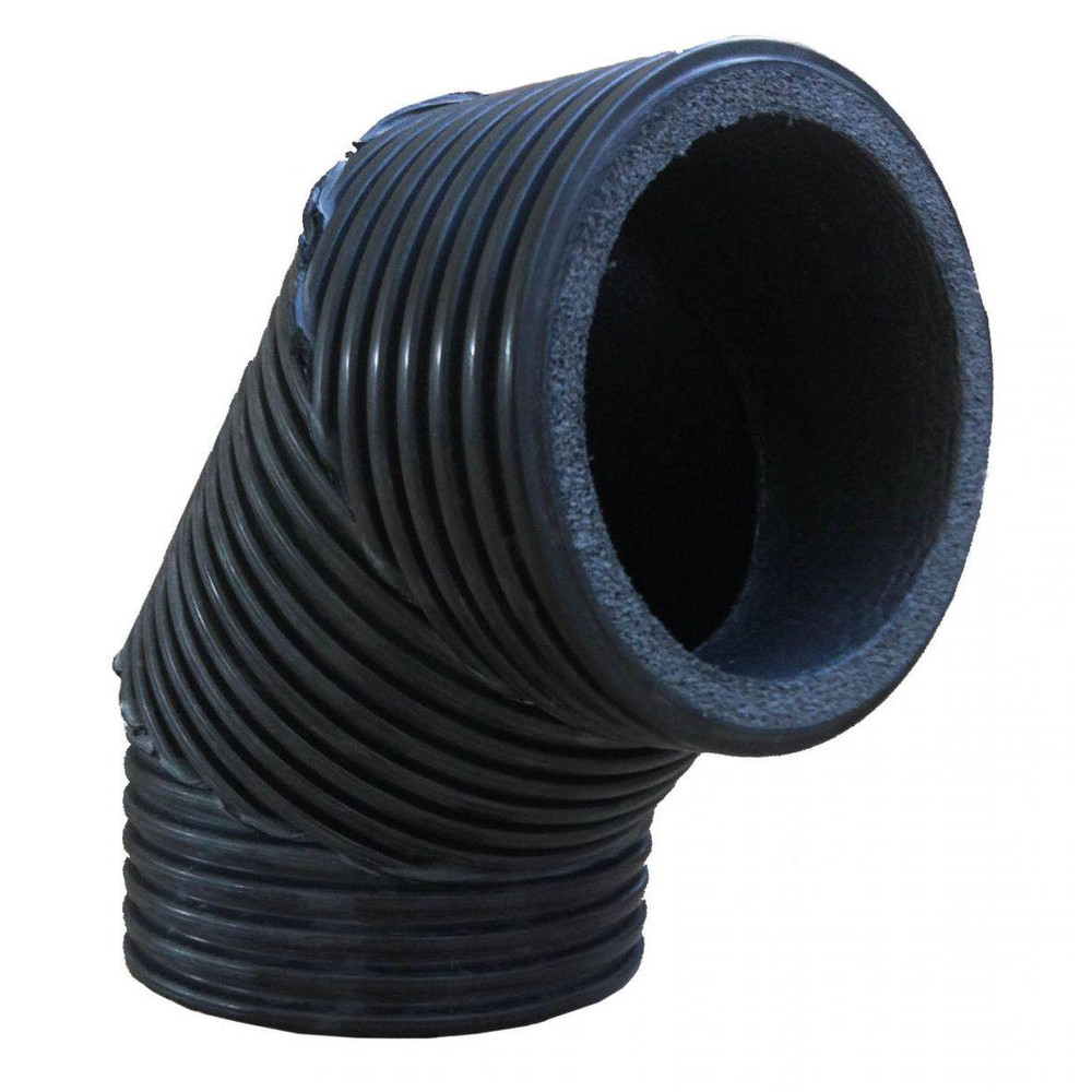 AERAULIQA Könyök 90°/45° DN160/125mm Fekete