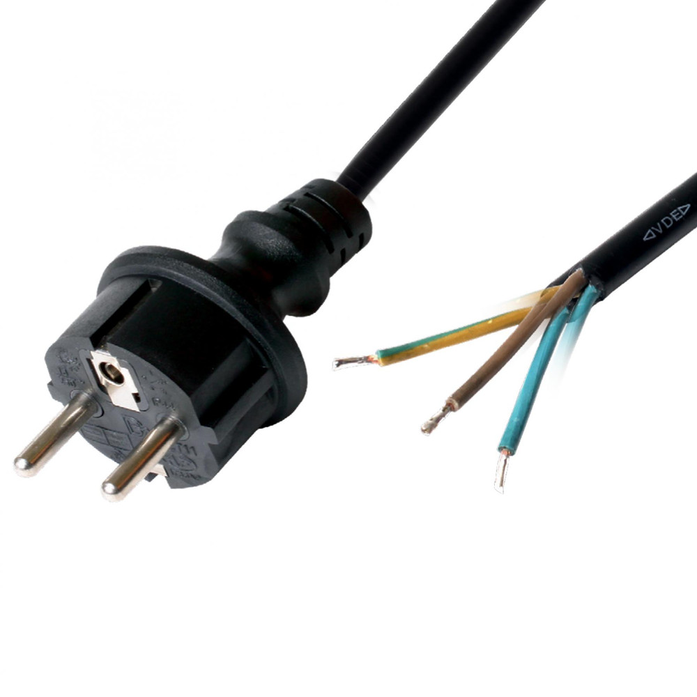 USE N 8-3/1,5 Hálózati csatlakozókábel 3x1,5mm2, 3m