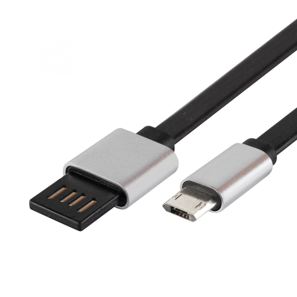 USE USBF 2 microUSB töltőkábel, lapos, 2m