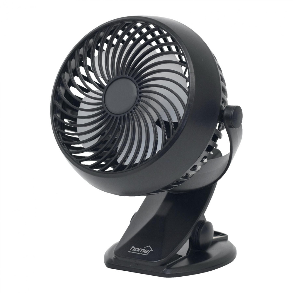 Somogyi CLF 10/BK Csíptetős, akkumulátoros ventilátor, 10 cm, fekete