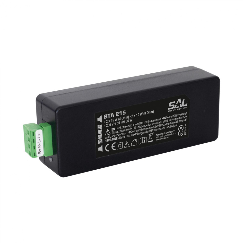 SAL BTA 215 Bluetooth stereo erősítő, 2x15W