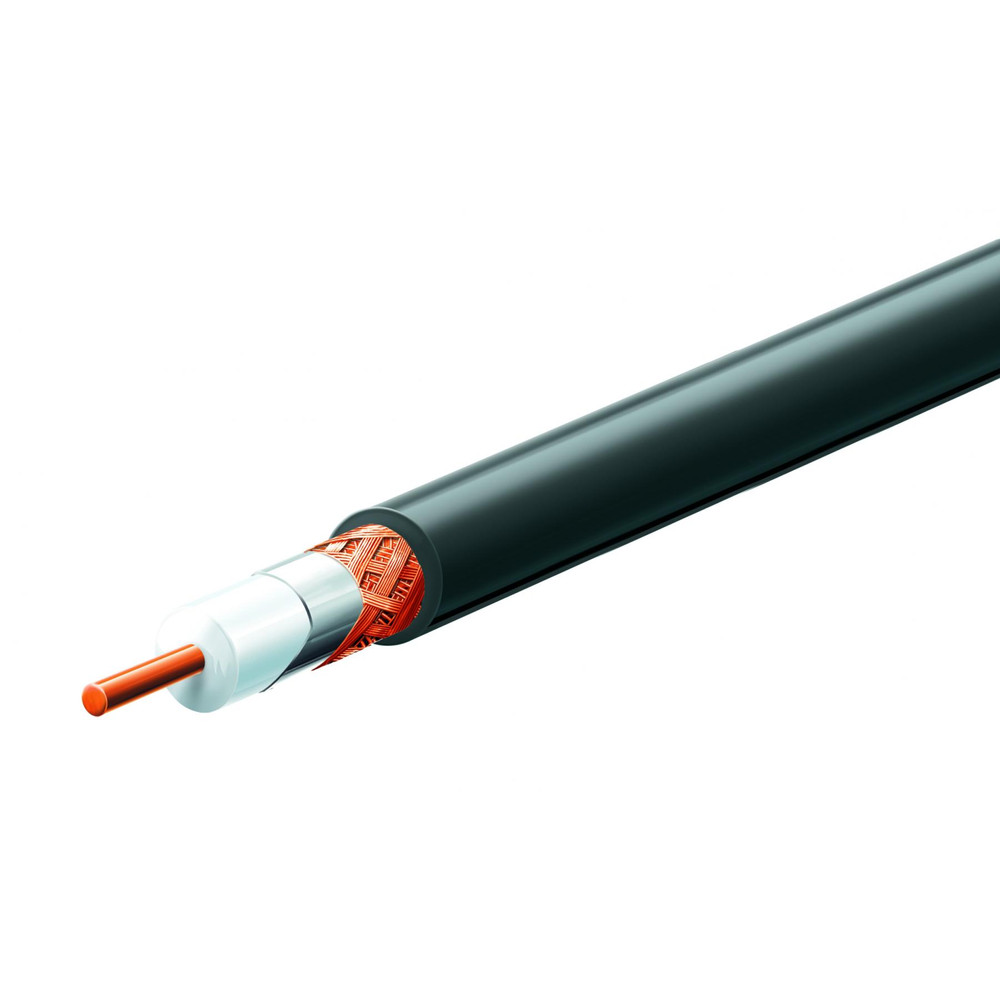 USE RG 6-32/BK 75 ohm koax kábel hab.PE szig