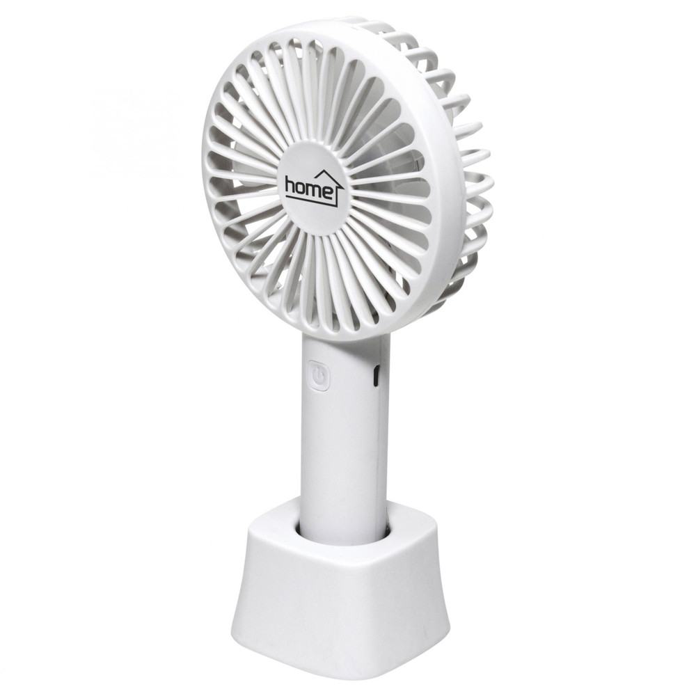 HOME HF 9/WH Kézi, tölthető ventilátor, 9cm, fehér