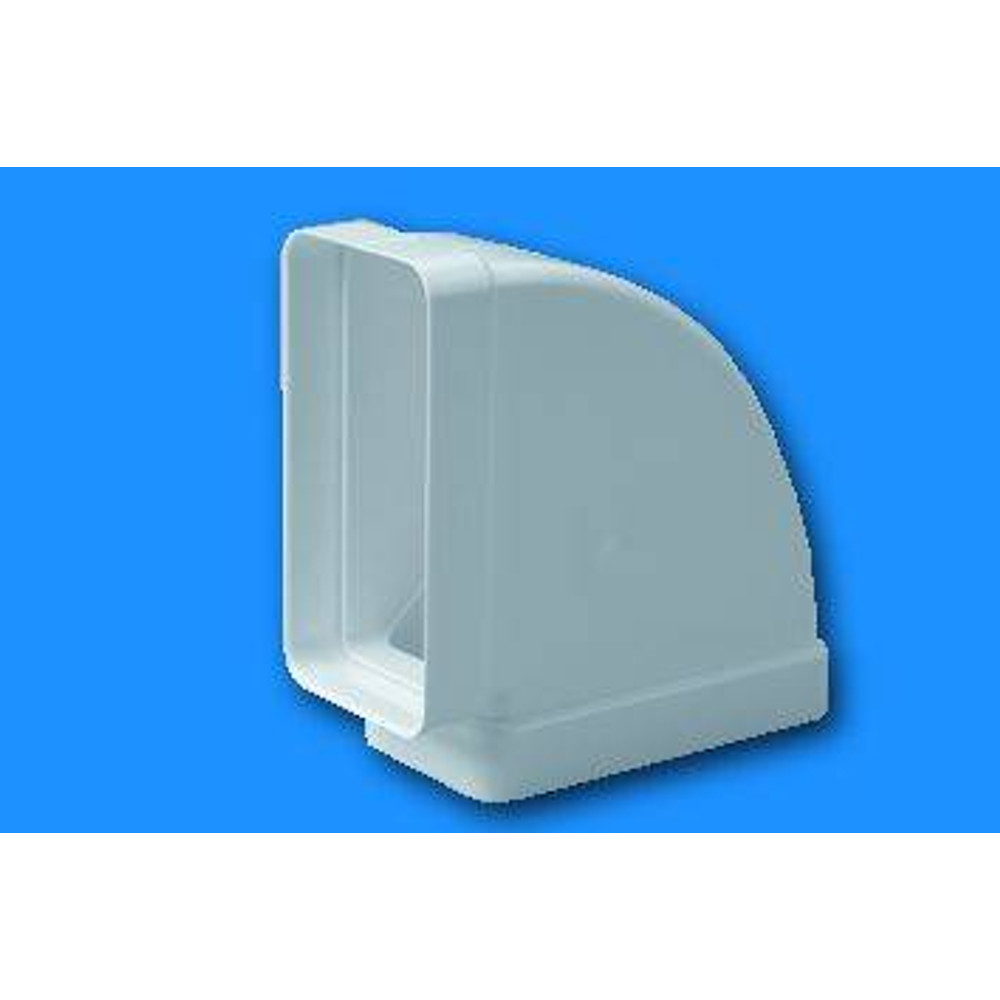 GONAL 0535 lapos csatorna 90° vízszintes, 55x110 Fehér