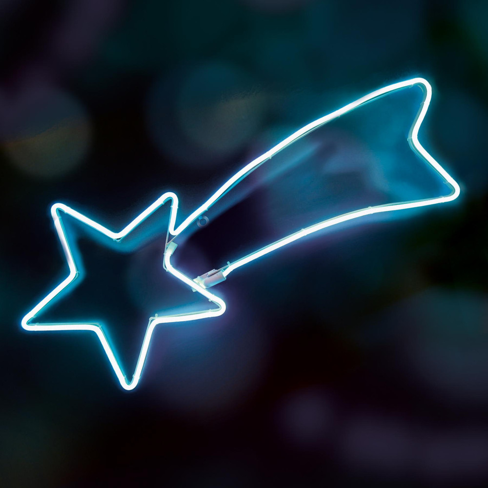 HOME by Somogyi NEON 1 Hullócsillag neon-light, kültéri, 31x64cm