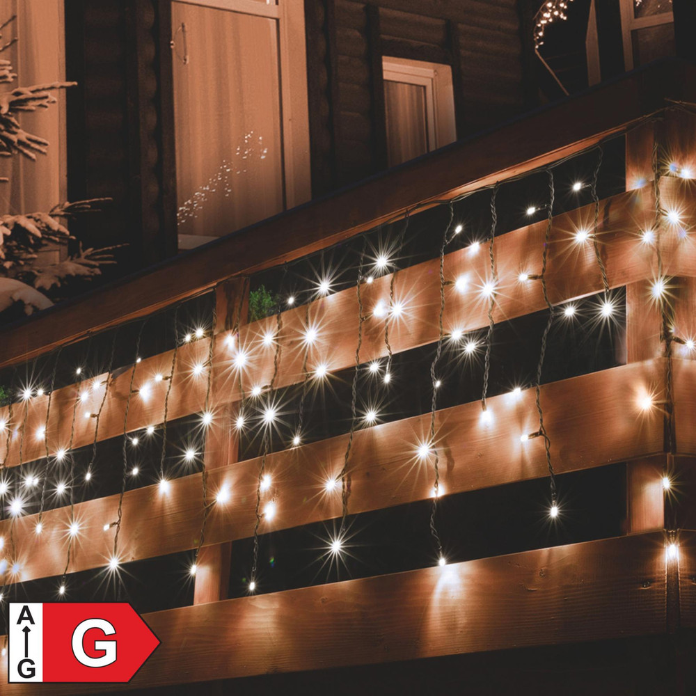 HOME by Somogyi KSF 200/WW Sorolható fényfüggöny, 200LED, melegfehér, kültéri