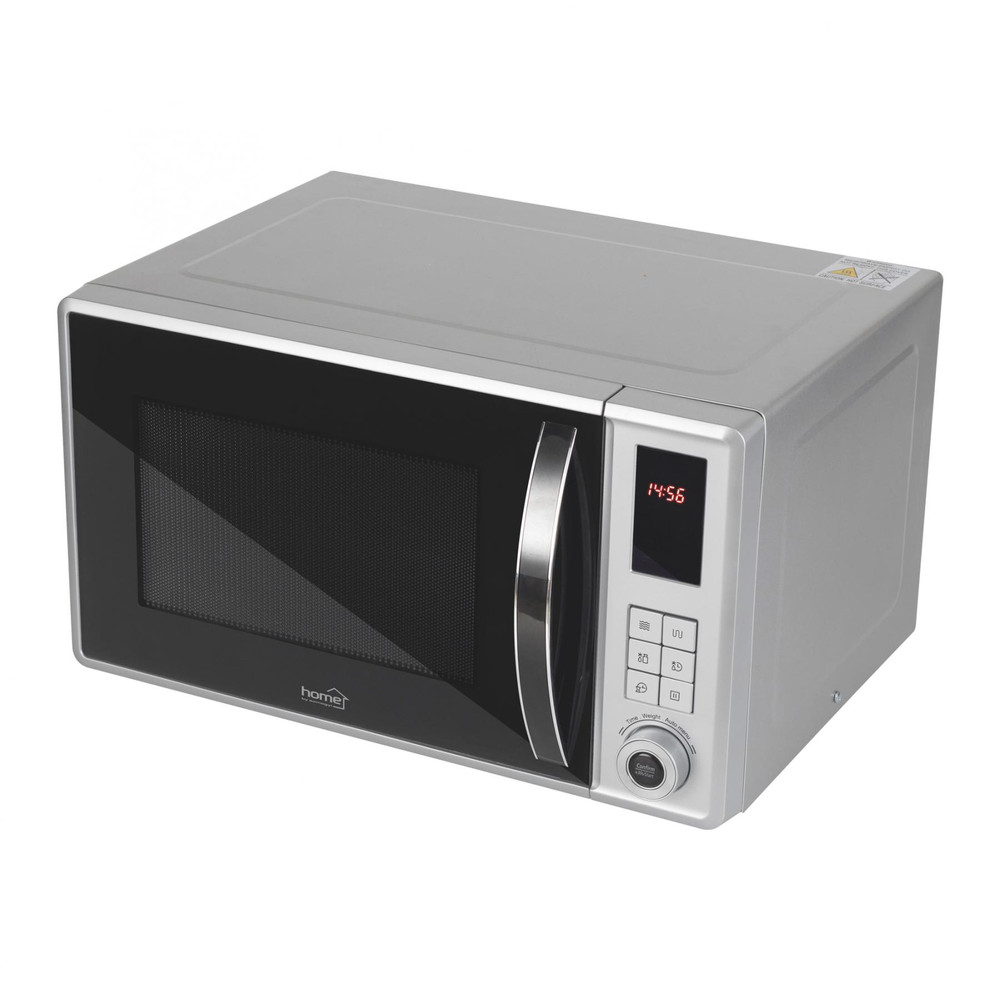 HOME HG MH 23 GR Mikrohullámú sütő, grill funkcióval, digitális, ezüst, 800 W / 1000 W