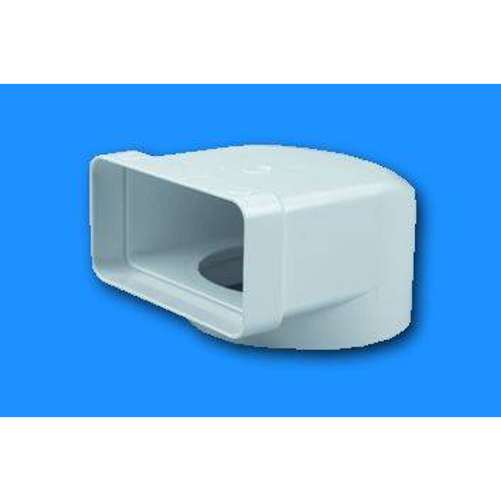 GONAL 0826 átalakító idom 90°, NA120 75x150 Fehér