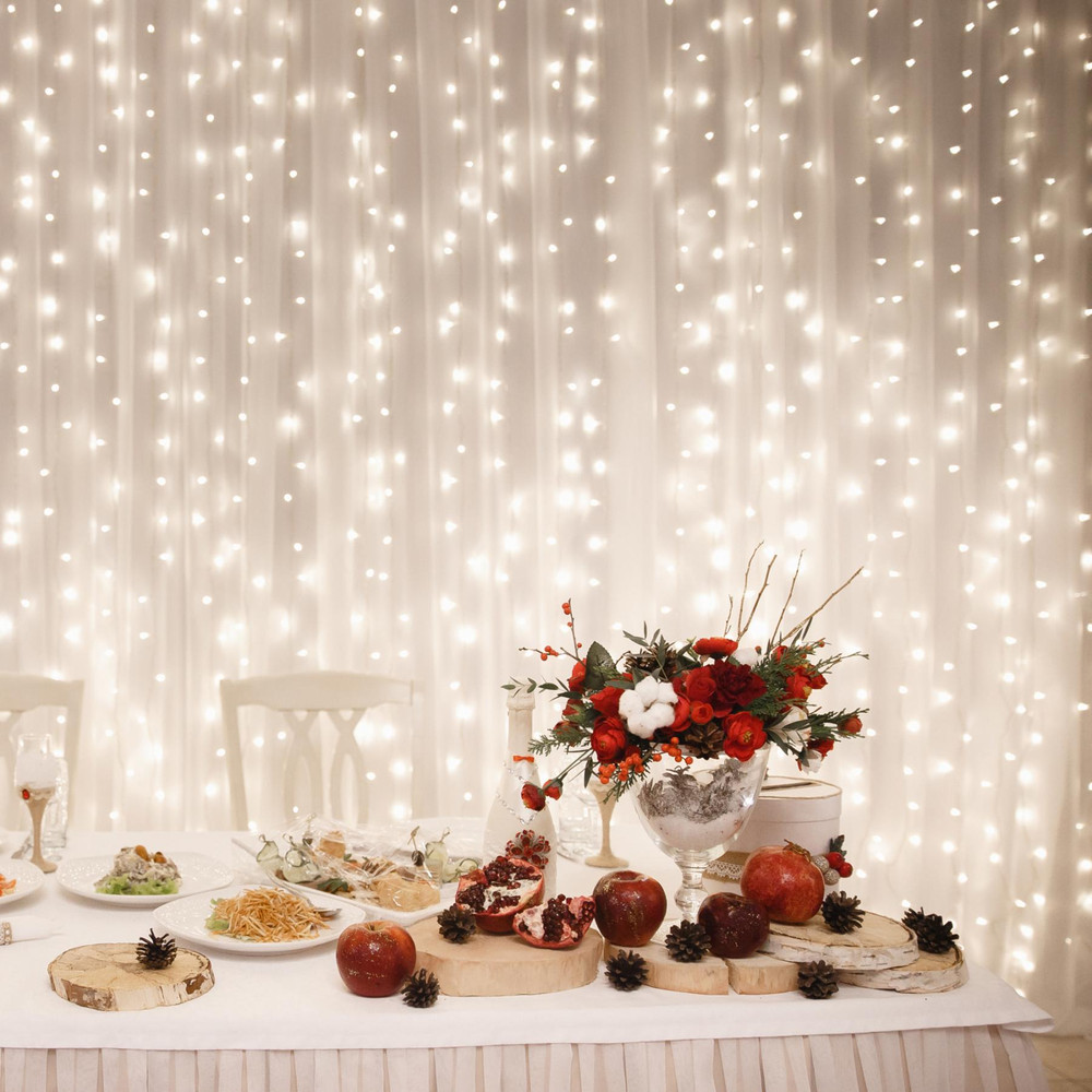 HOME by Somogyi DLF 400/WW LED-es fényfüggöny, 2x2 m / 400 LED, sorolható, melegfehér